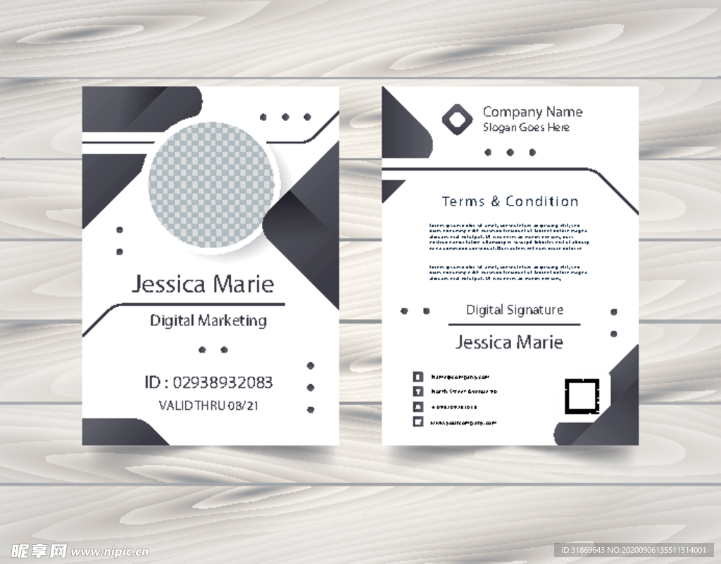 工作证 工作牌 工牌 吊牌图片