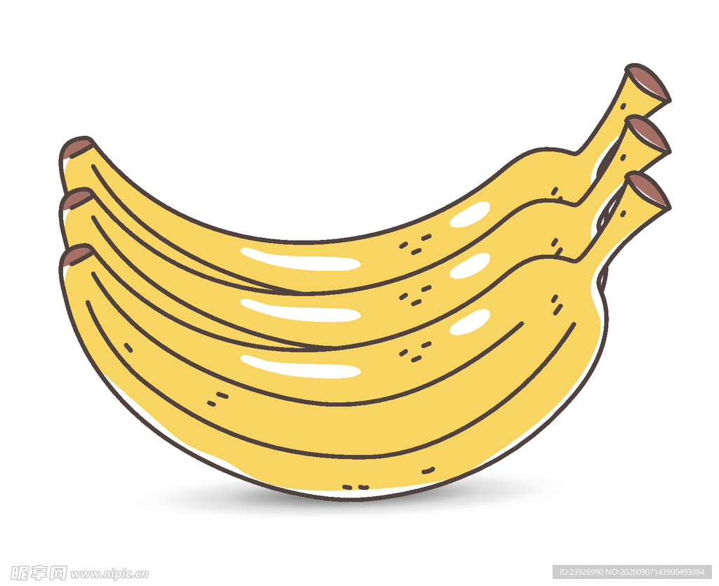 手绘香蕉
