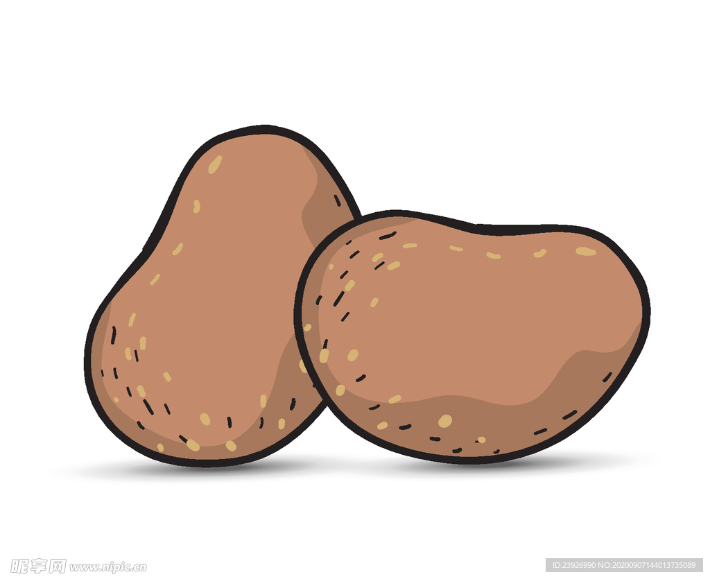 手绘土豆
