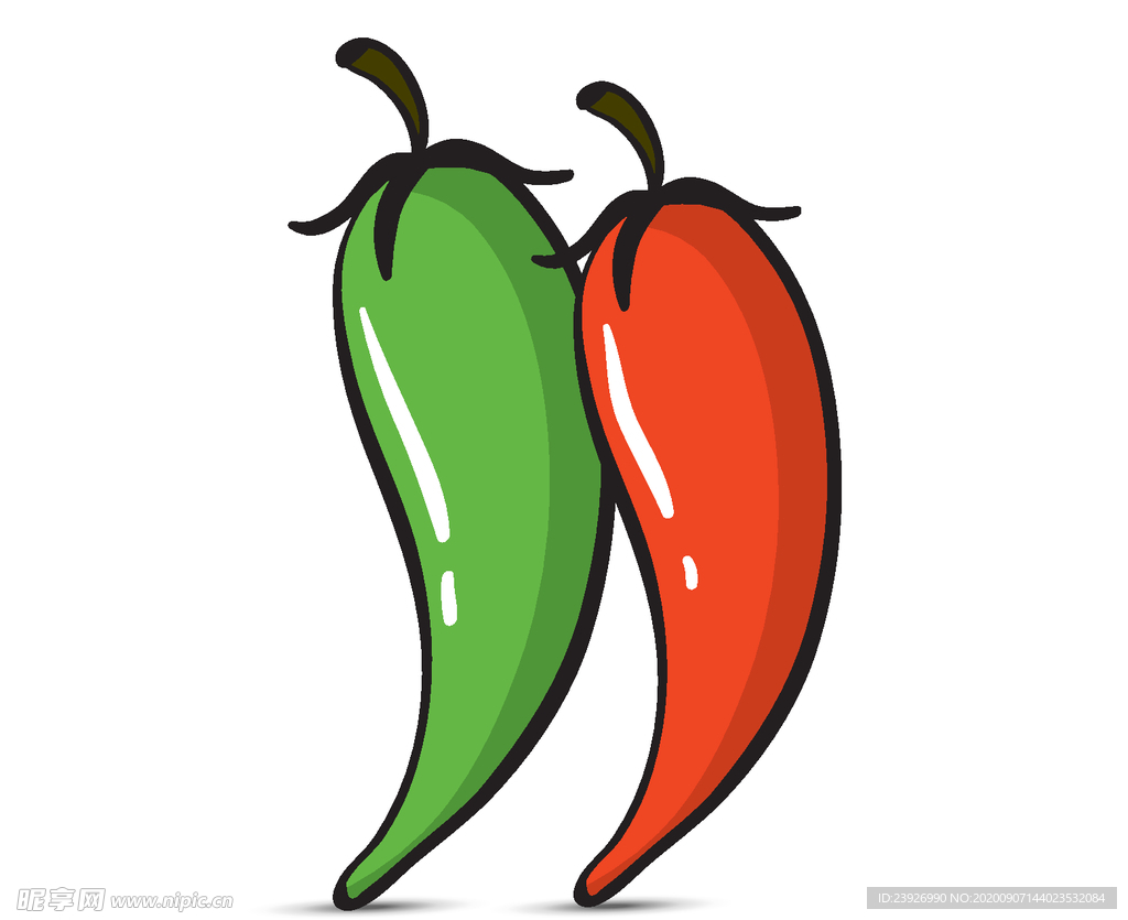 手绘辣椒