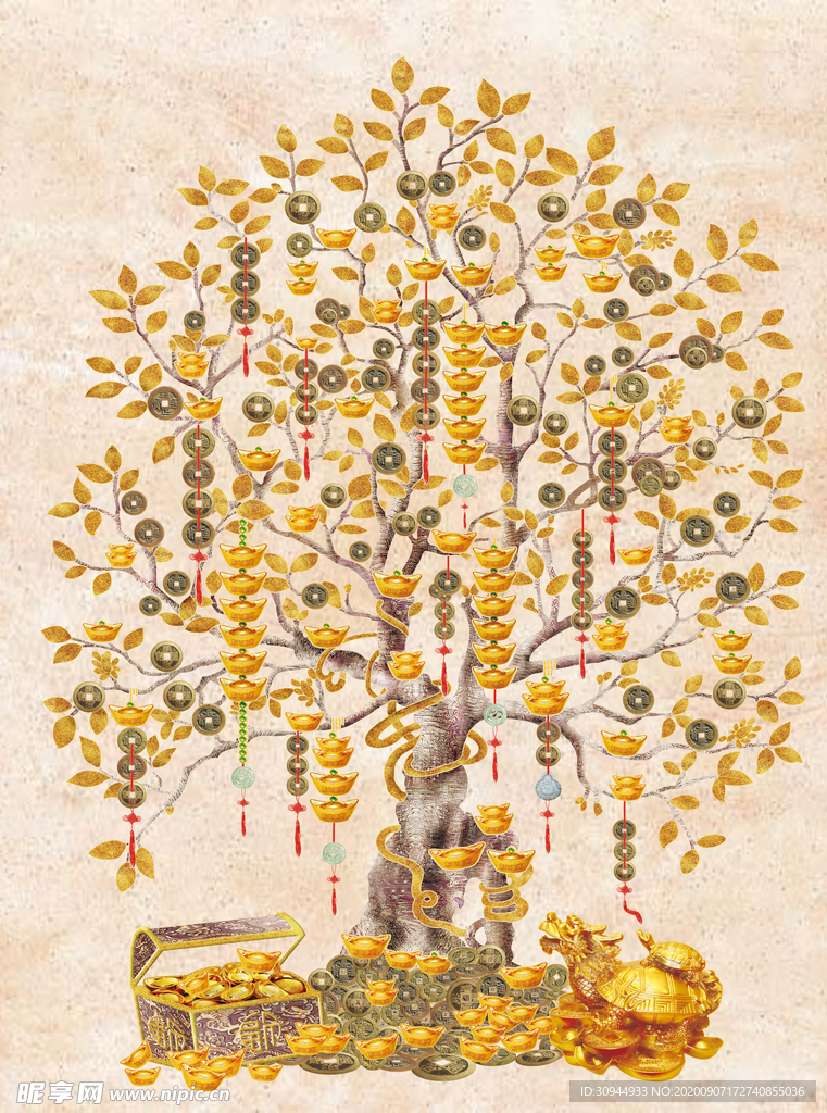 发财树装饰画