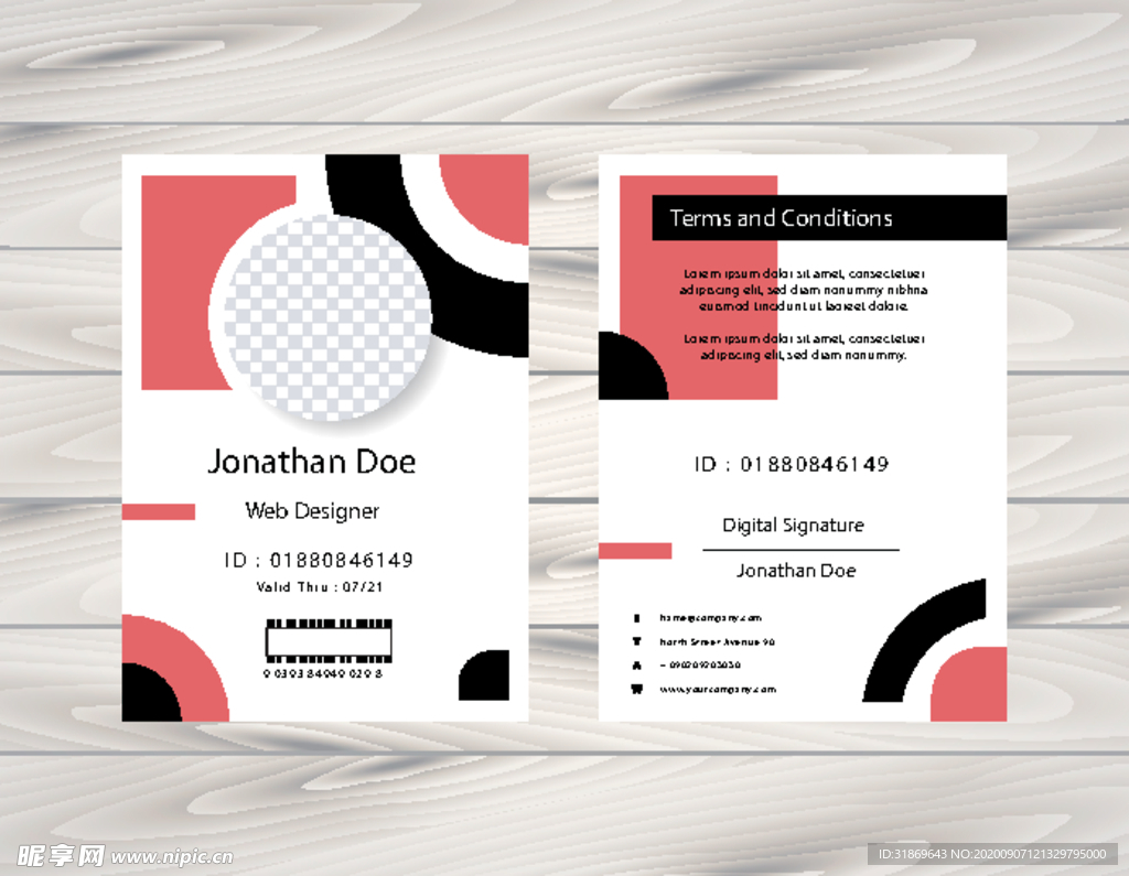 工作证 工作牌 工牌 吊牌图片