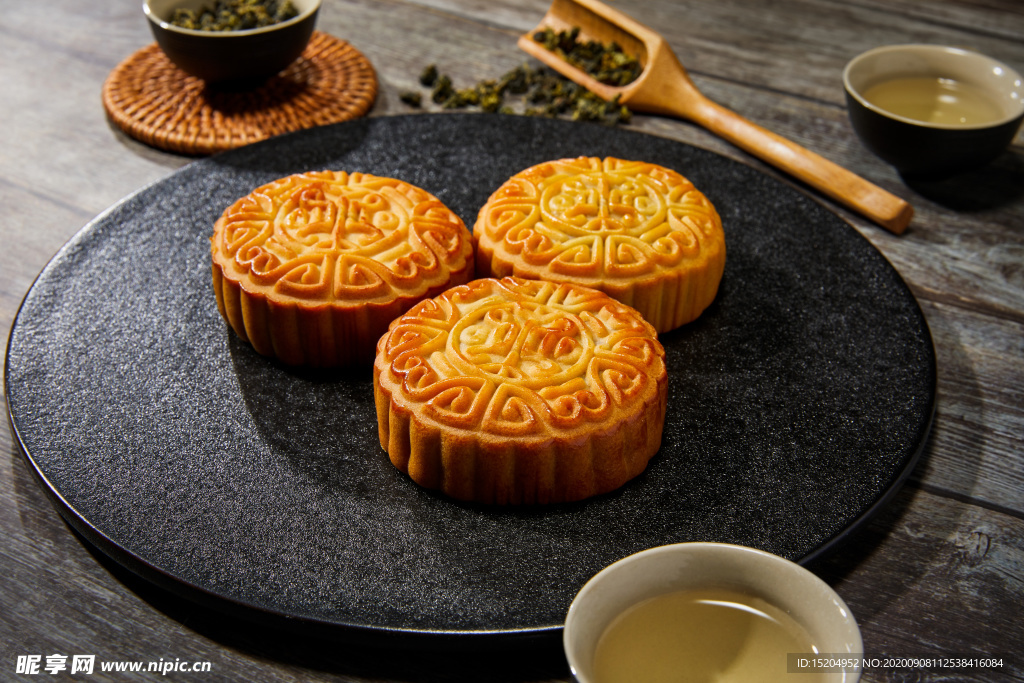 中国风中秋月饼