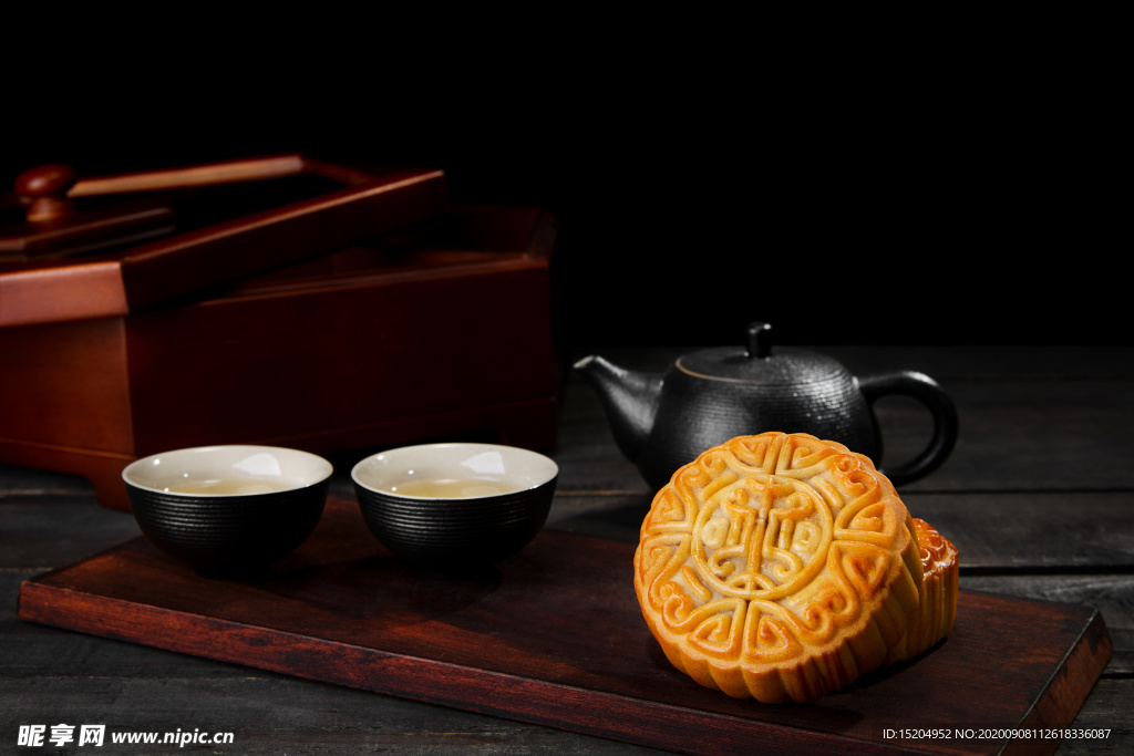 中国风中秋月饼