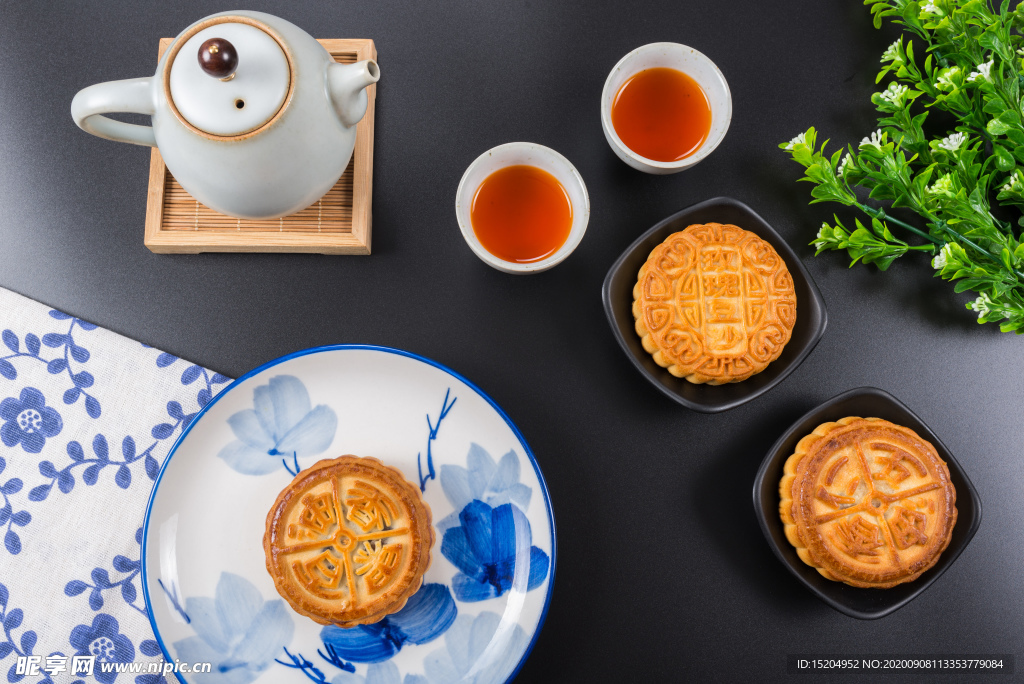 中秋月饼茶水创意