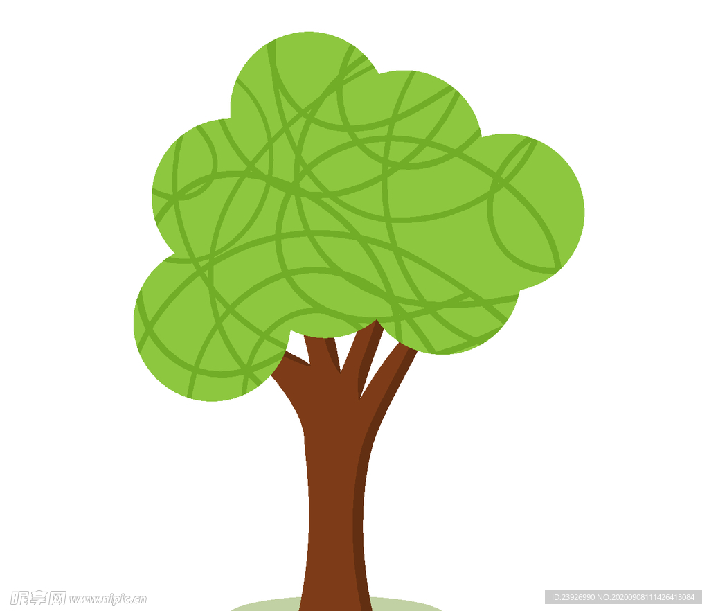 卡通树