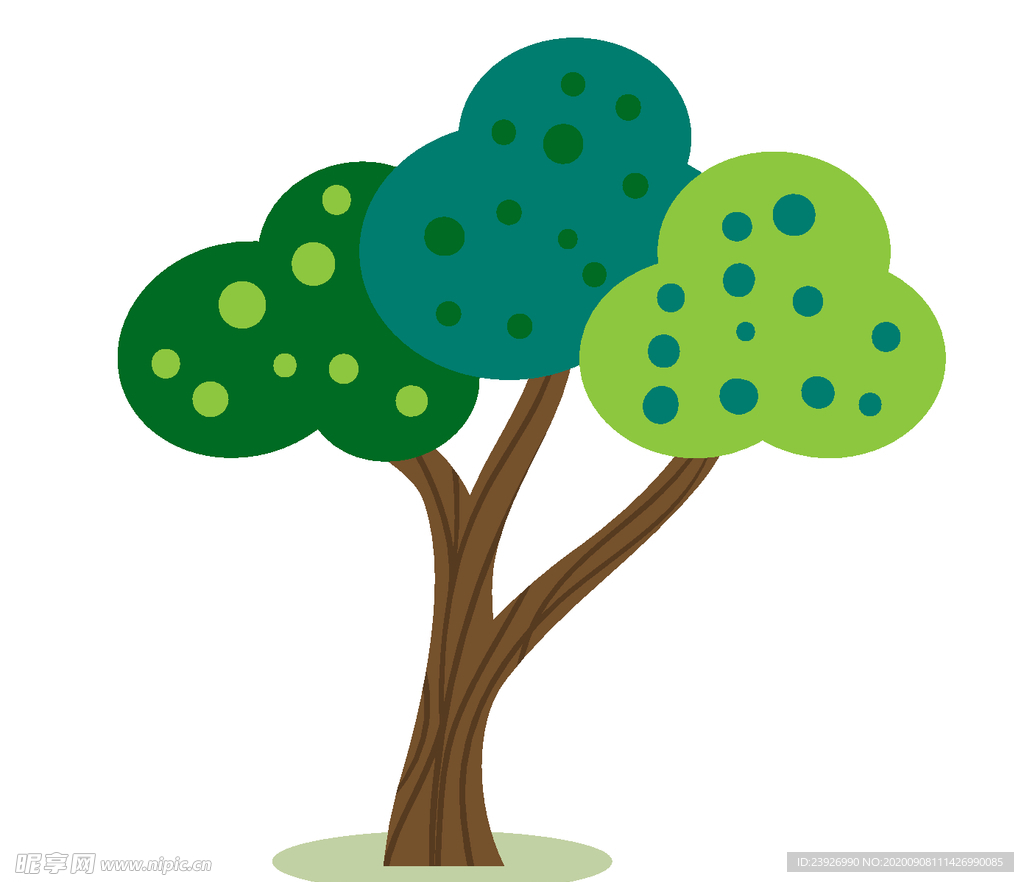 卡通树