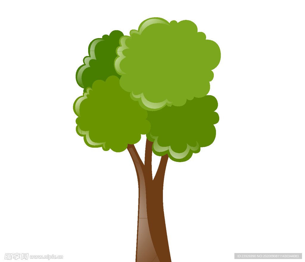 卡通树