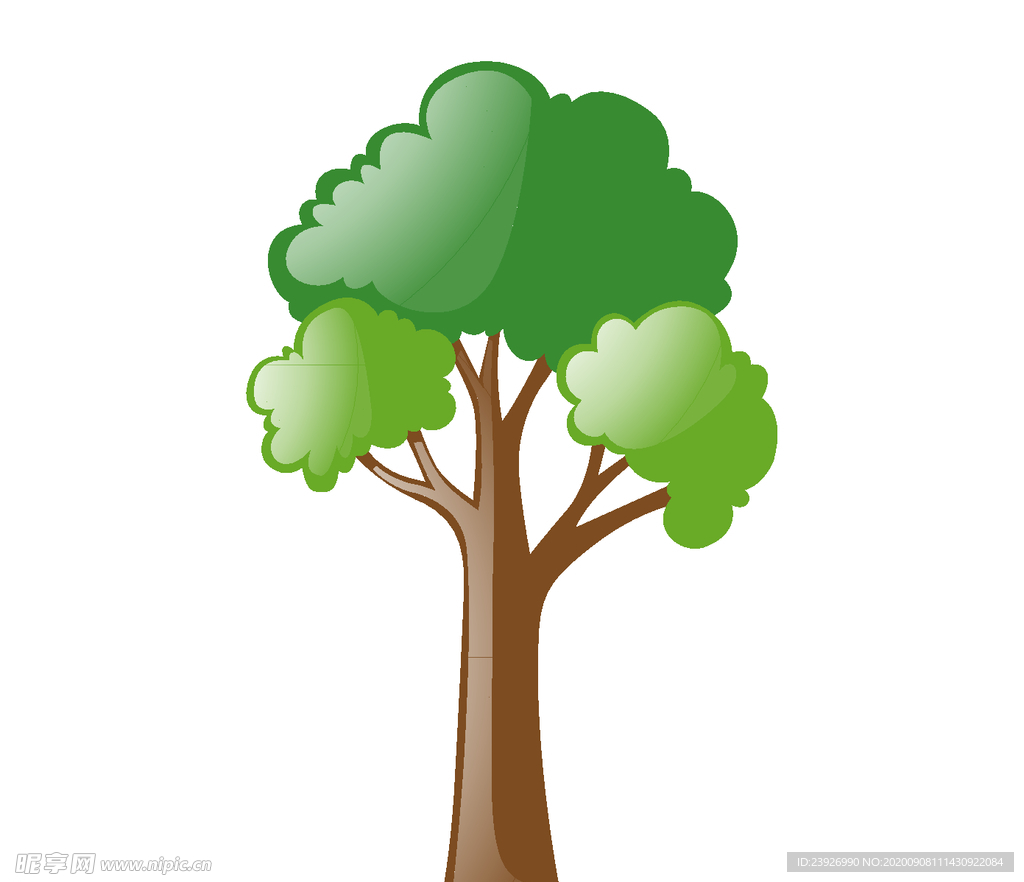 卡通树