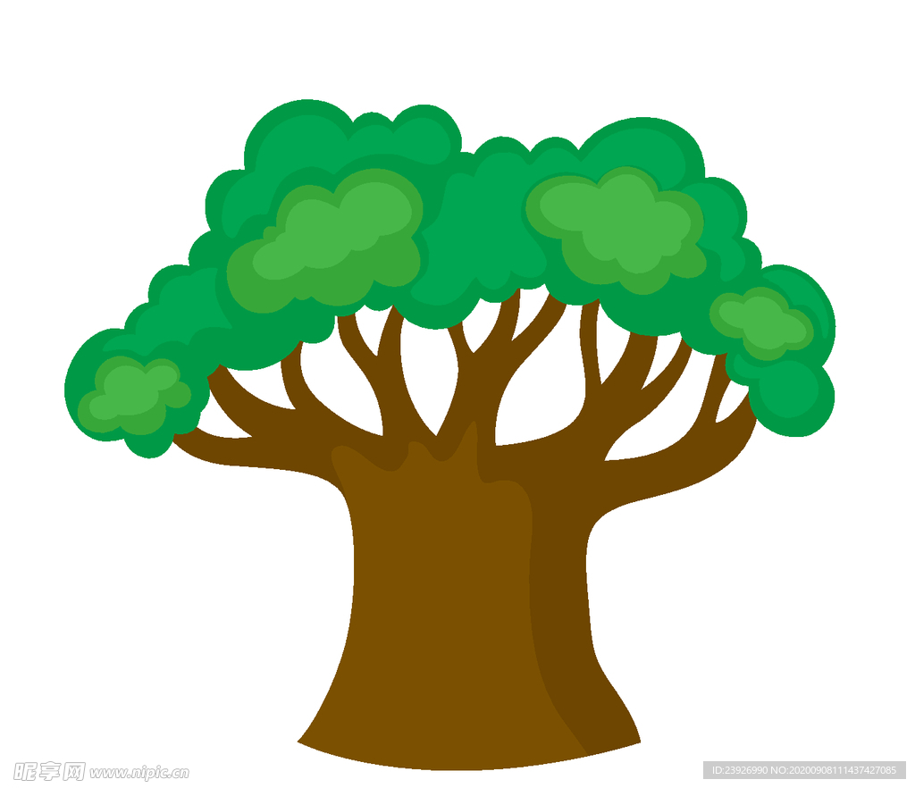 卡通树