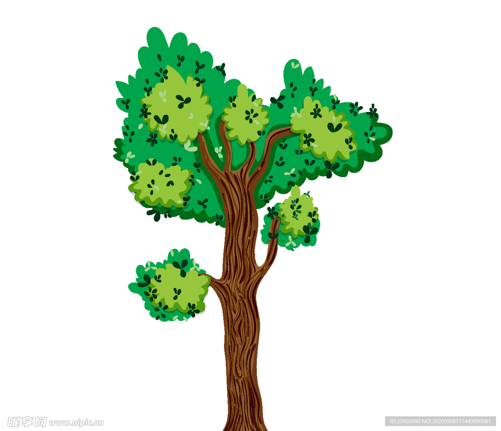 卡通树