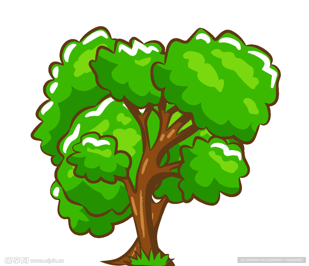 卡通树