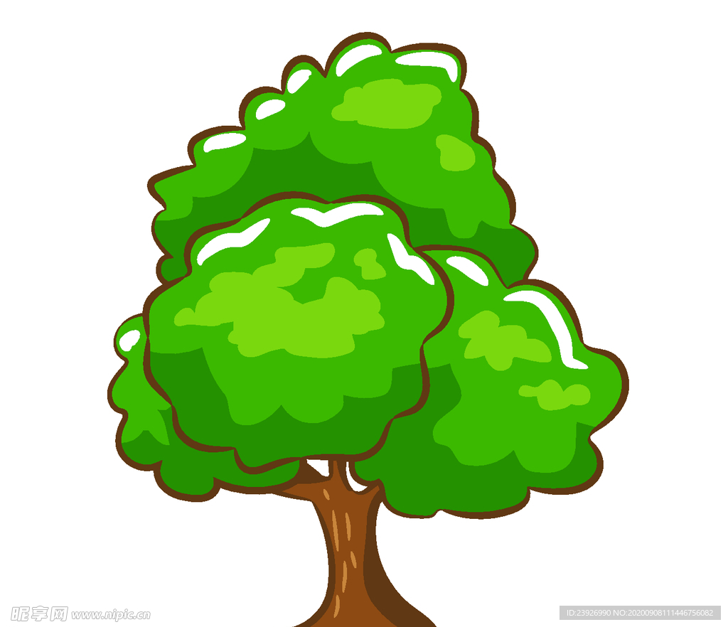 卡通树