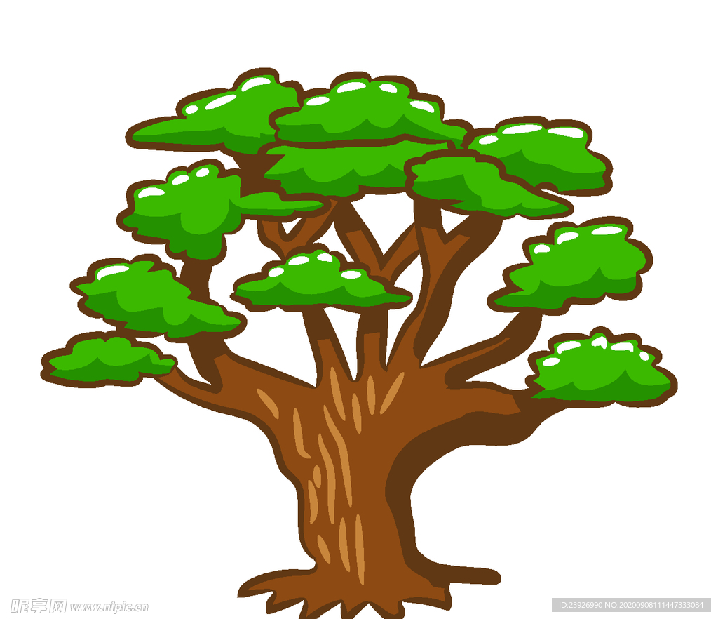 卡通树