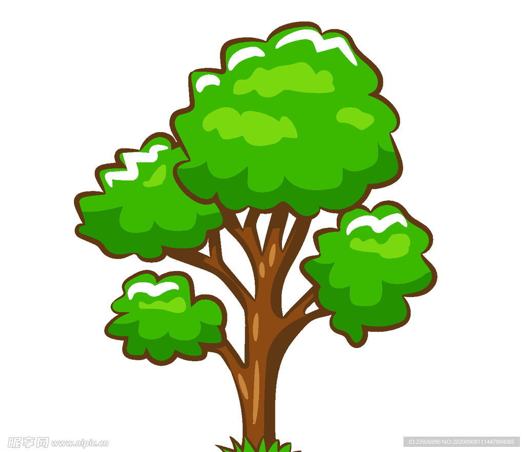 卡通树