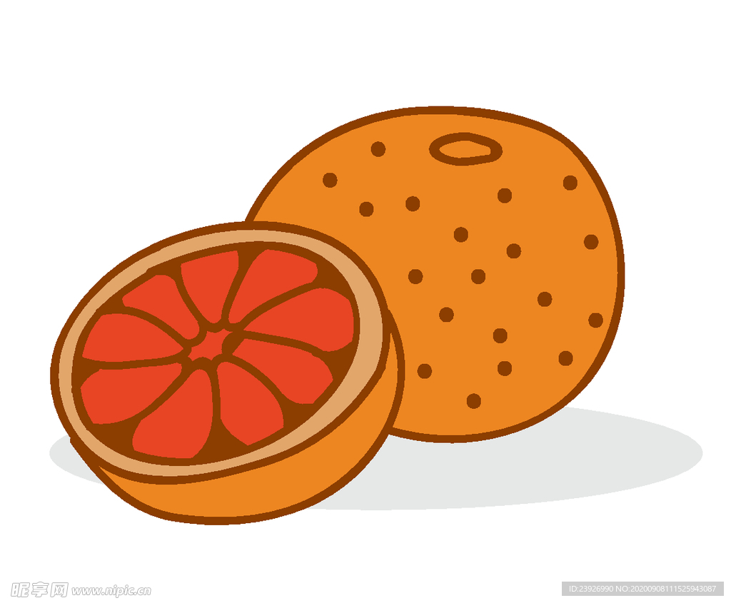 卡通橙子