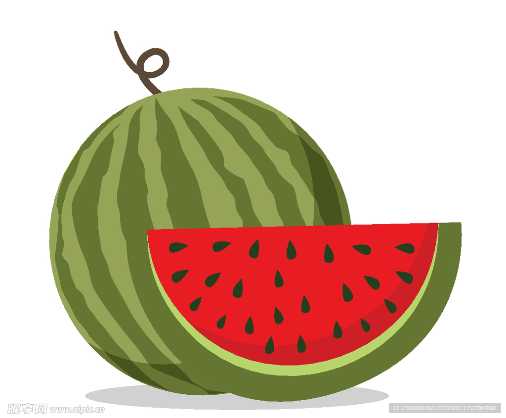 手绘西瓜