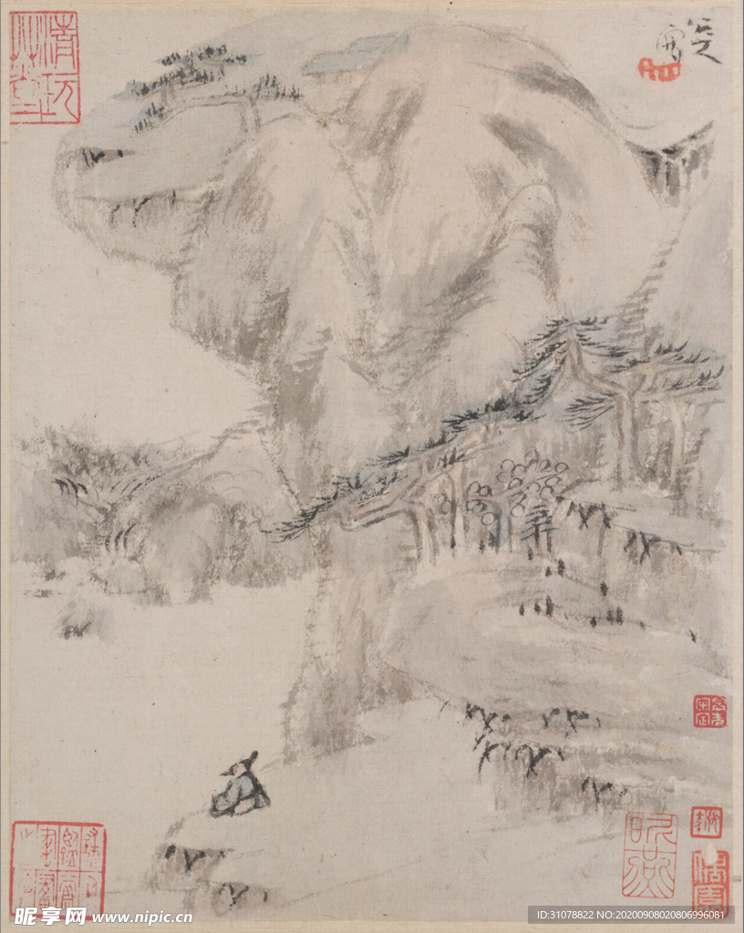 中国风传统水墨画