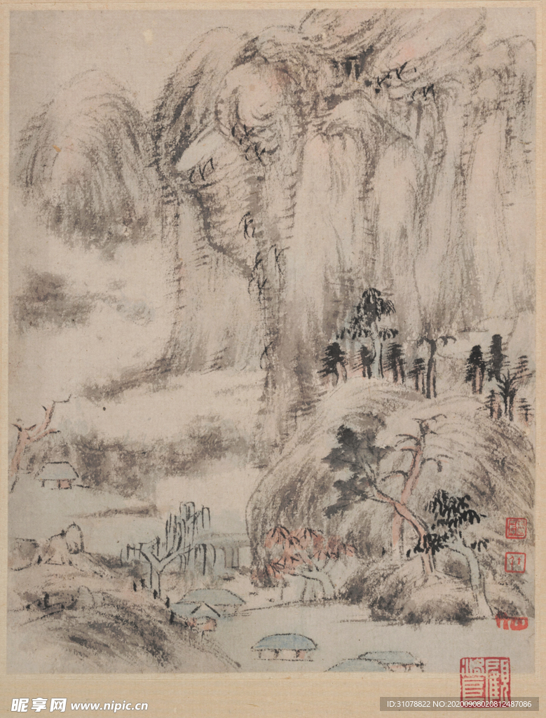 中国风传统水墨画