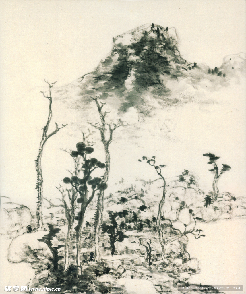 中国风传统水墨画