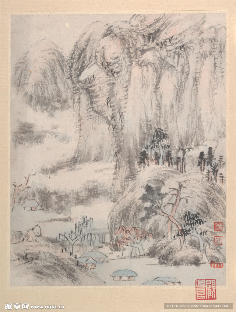 中国风传统水墨画