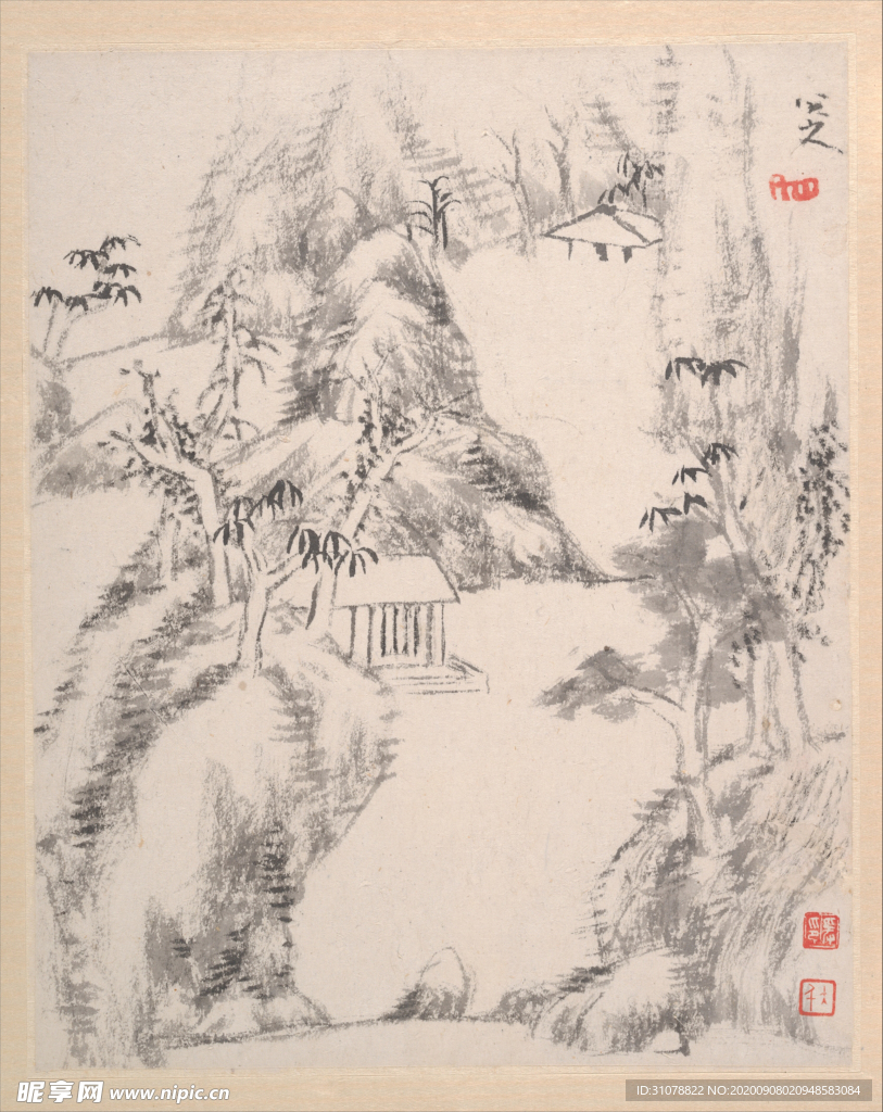 中国风传统水墨画