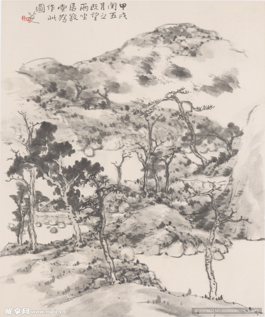 中国风传统水墨画