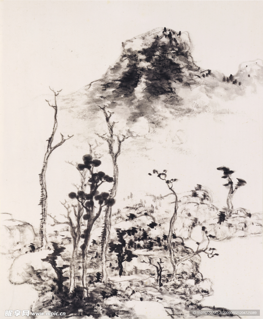 中国风传统水墨画