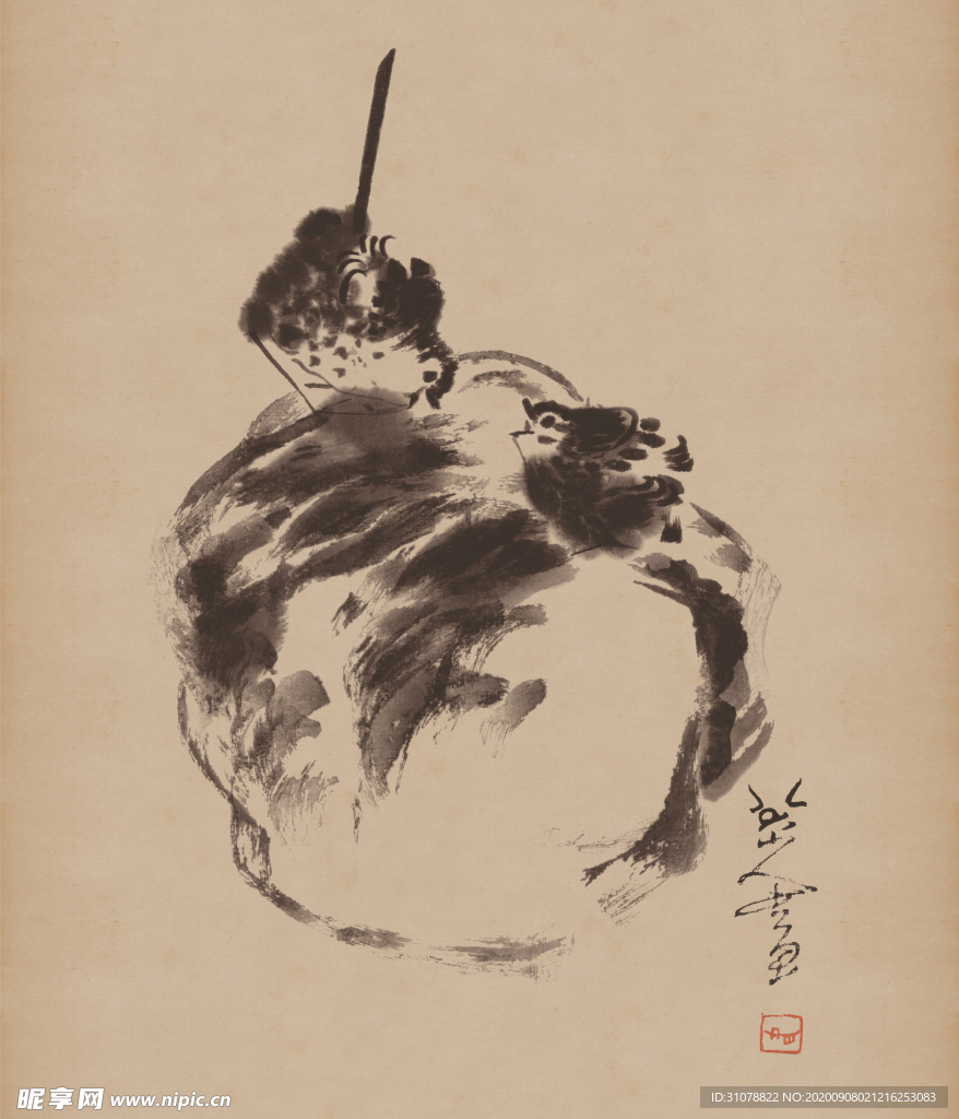 中国风传统水墨画