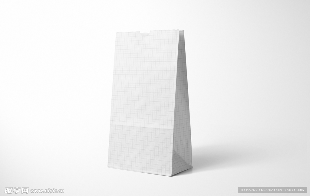 午餐纸袋样机集