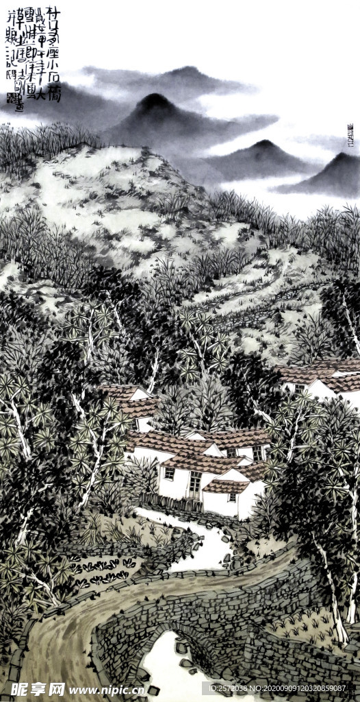 村口有座小石桥