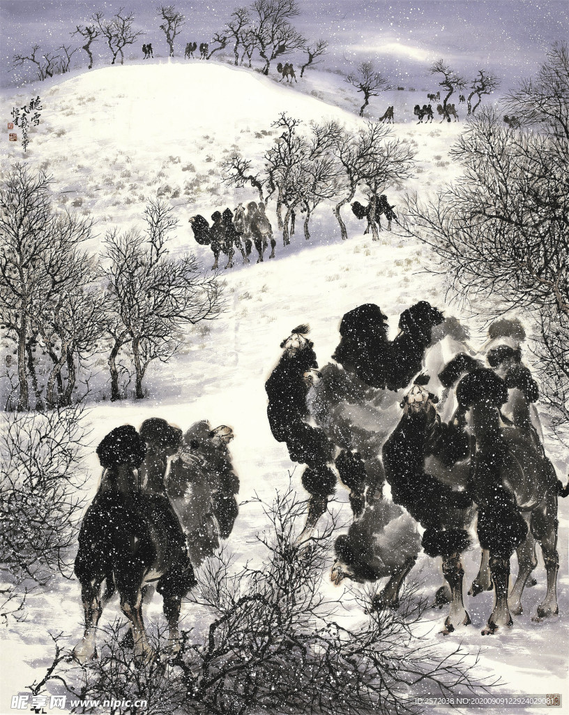 风雪群驼