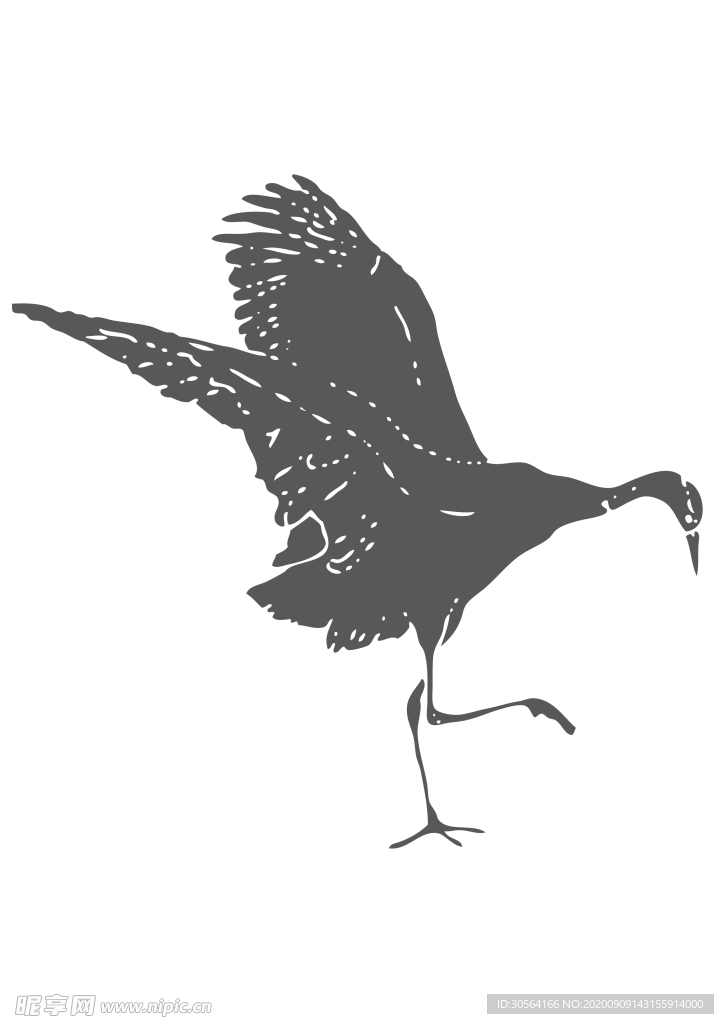 动物剪影图形标志图标素材