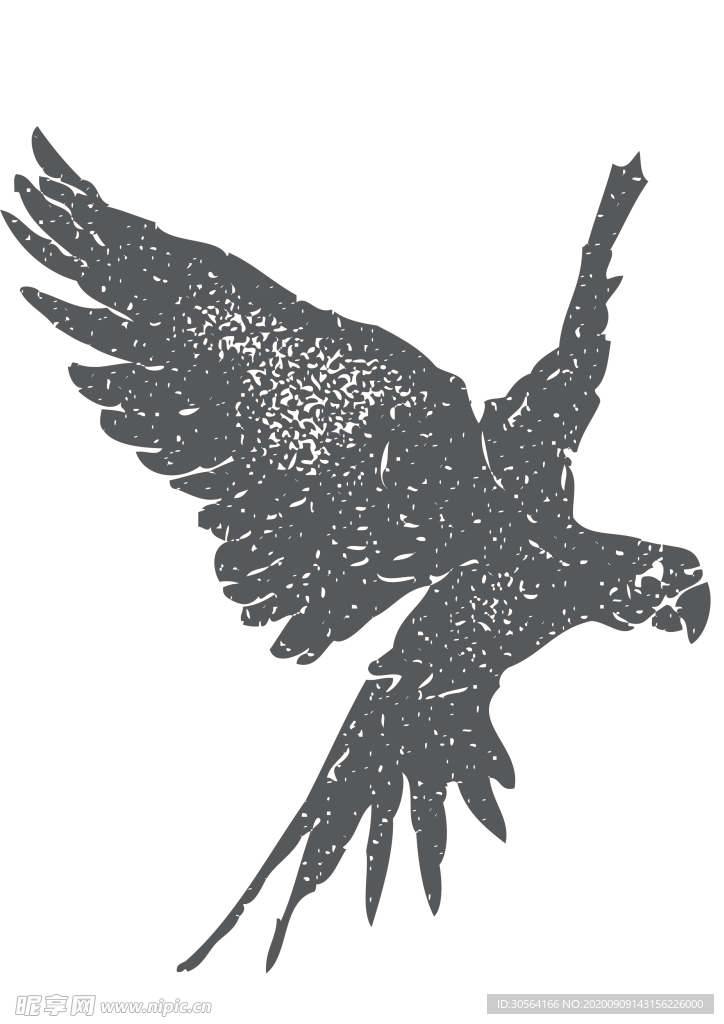 动物剪影图形标志图标素材