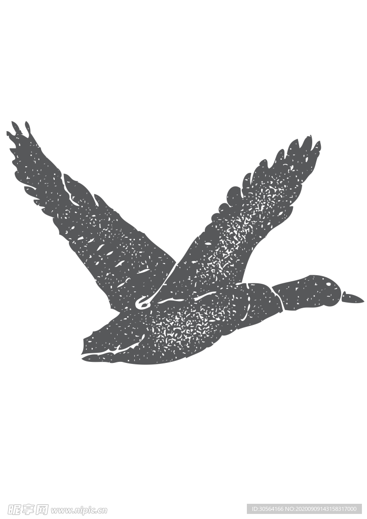 动物剪影图形标志图标素材