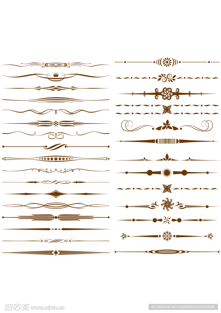 复古花纹图形标志图标素材