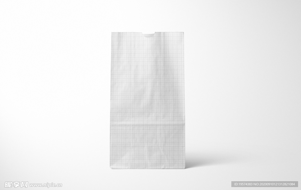 午餐纸袋样机集