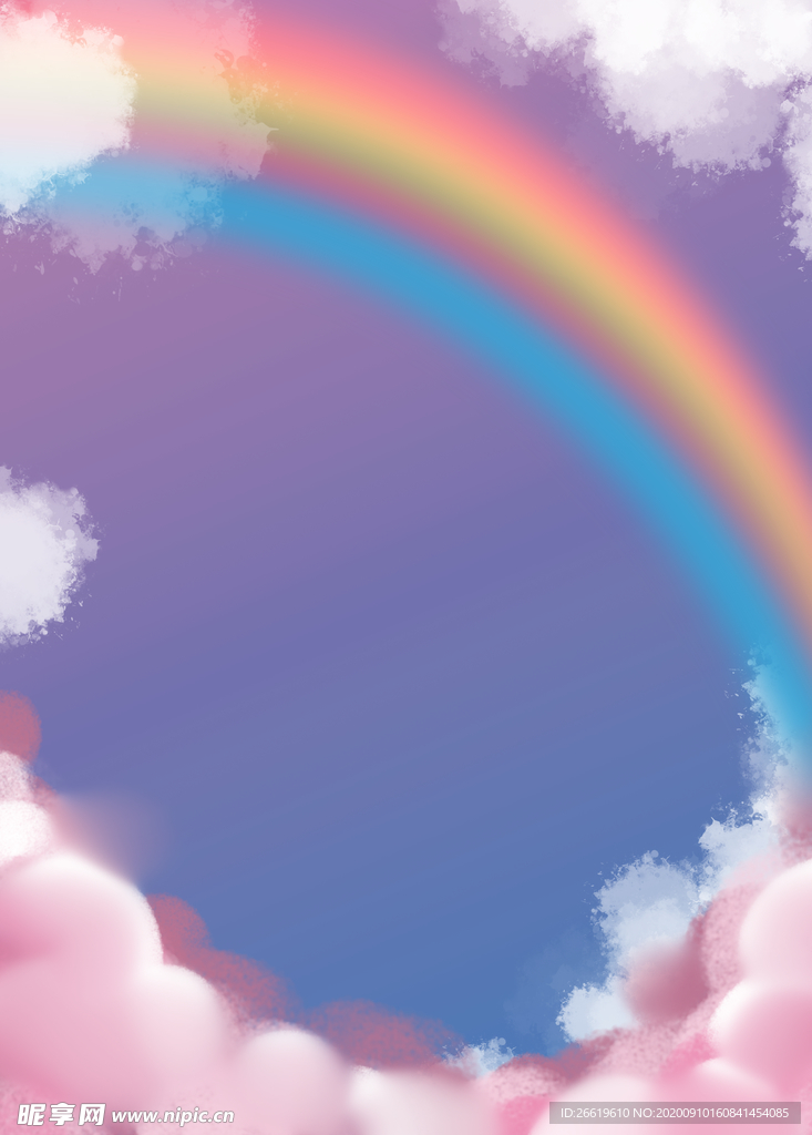紫色彩虹背景
