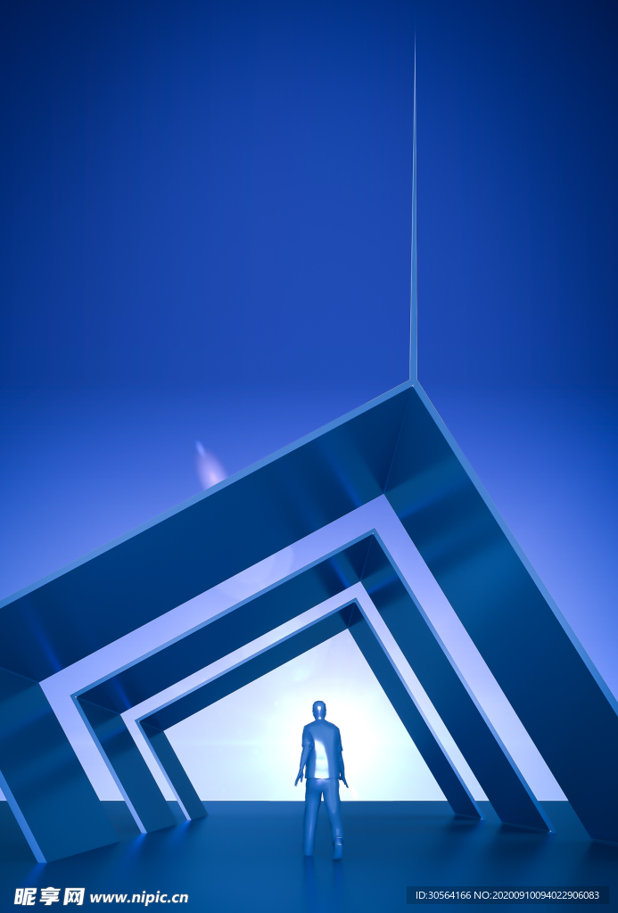 地产活动科技未来企业背景素材