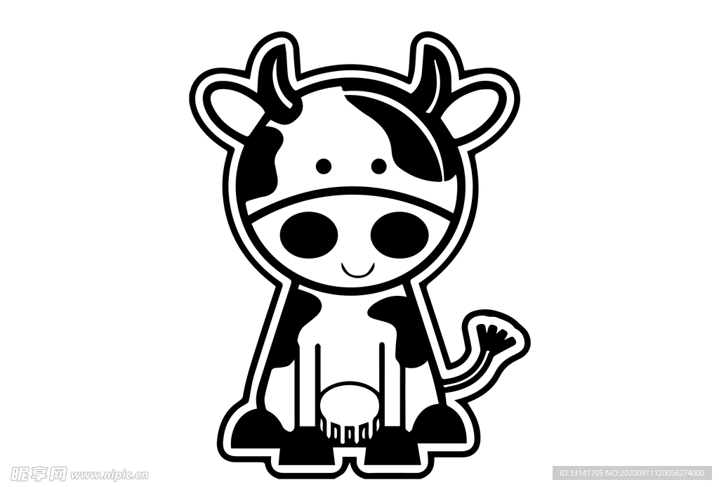 简笔画牛