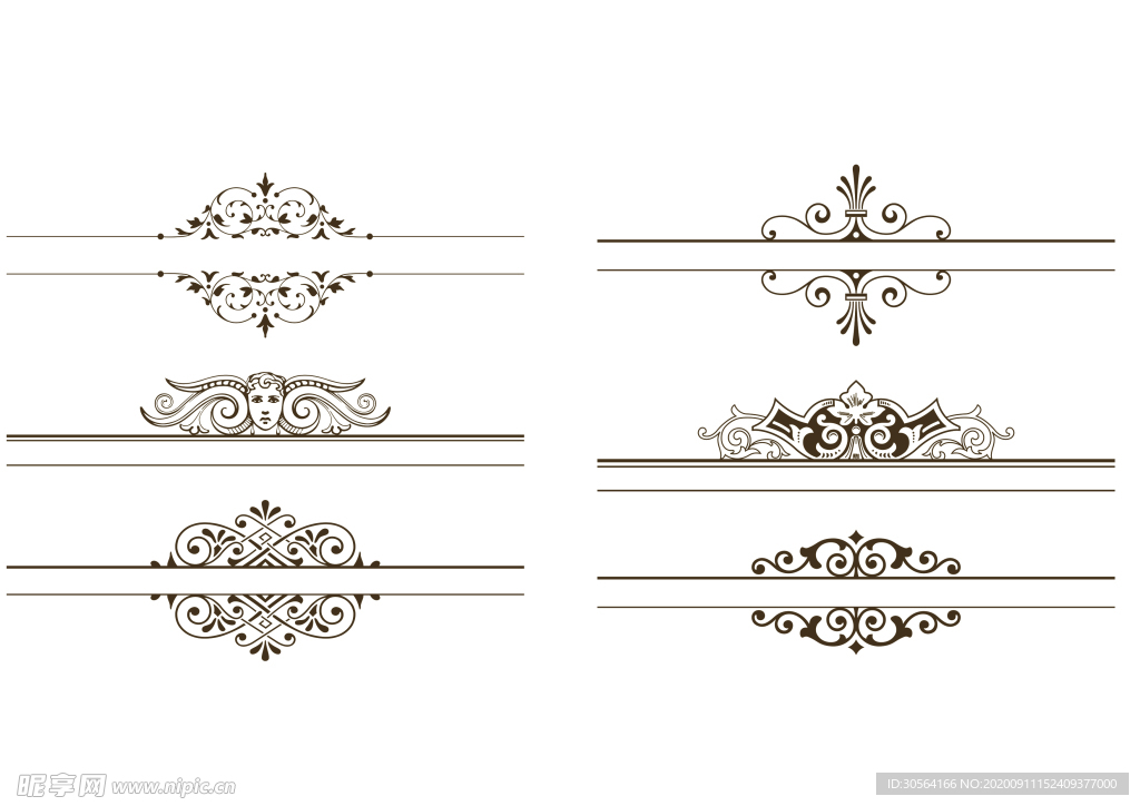 花纹复古欧式装饰海报素材