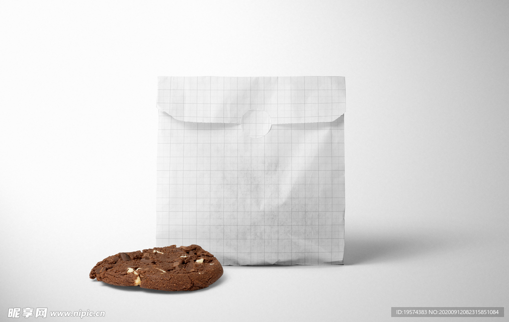 三明治小吃纸袋样机集