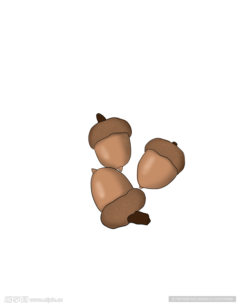 松果 零食 卡通 手绘