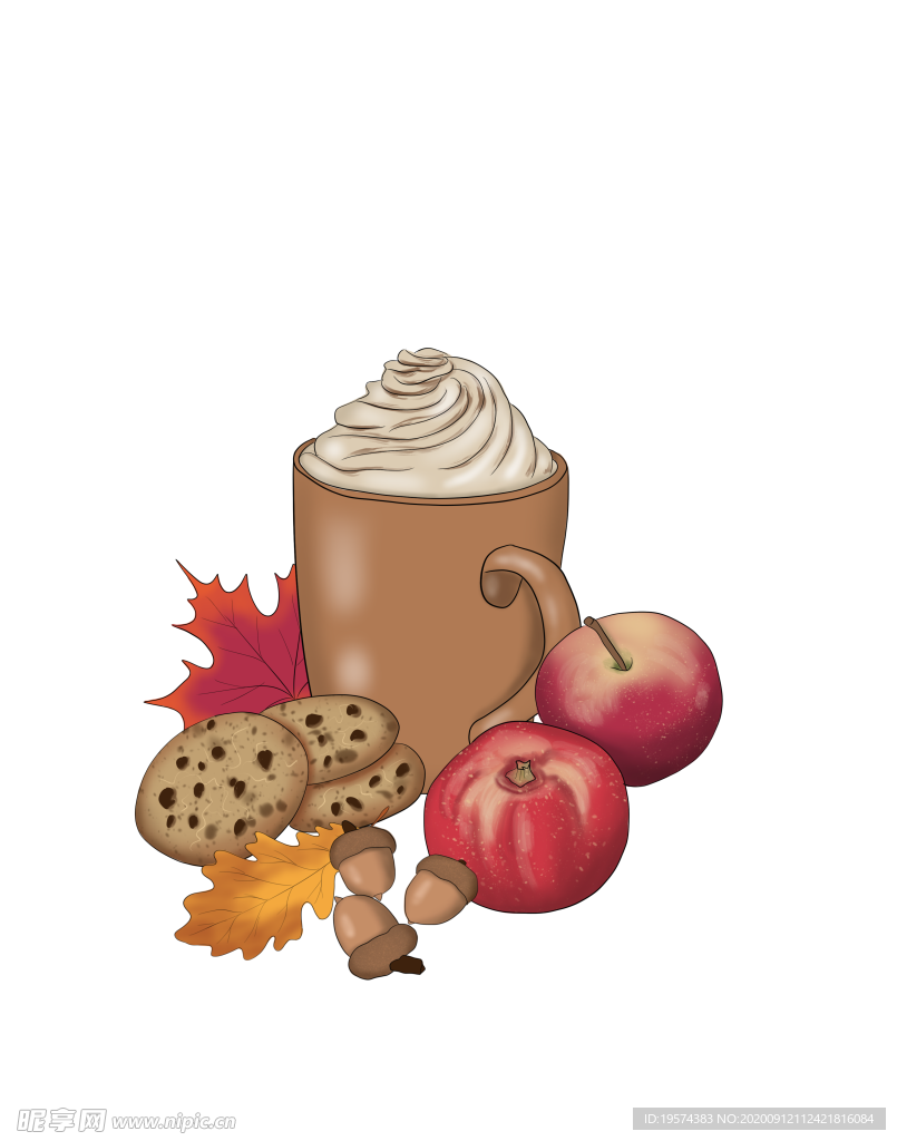 啤酒 苹果 饼干