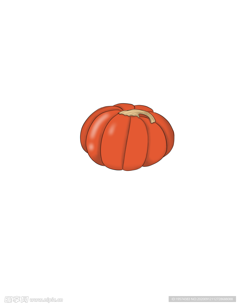 手绘丰收的季节设计插画素材+纹