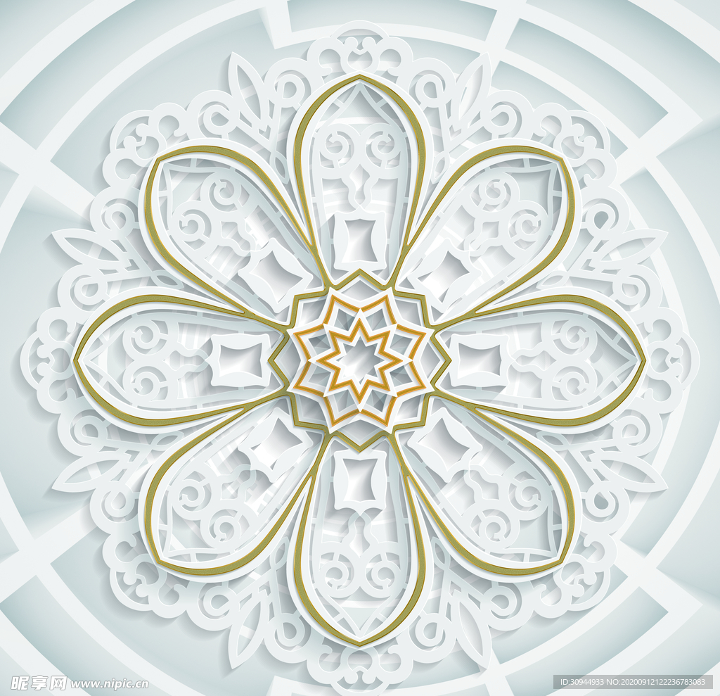 吊顶天花板装饰画