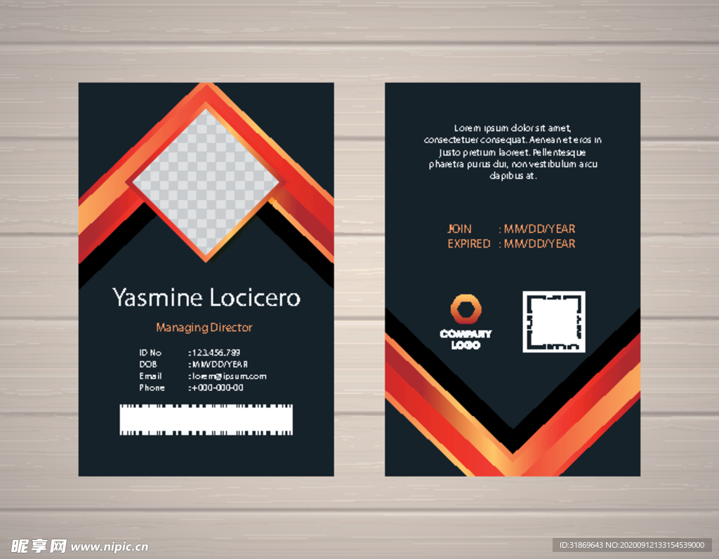 工作证 工牌 吊牌图片