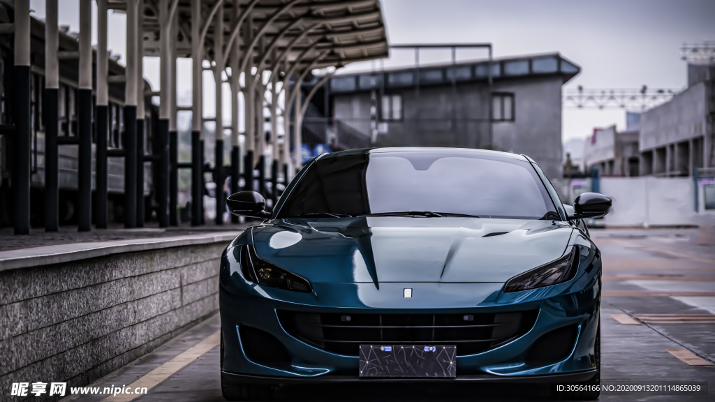 豪车街道街头背景素材