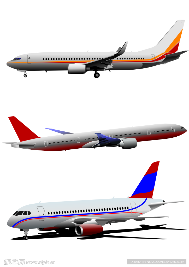 飞机客机标识标志图标素材