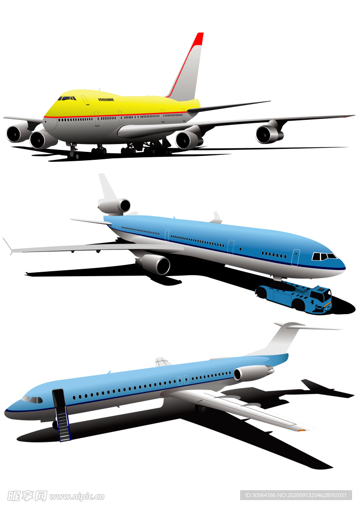 飞机客机标识标志图标素材